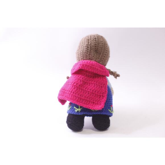 Princess Anna, Amigurumi, Knit Doll, Disney, Frozen, Hand Made, ~ 250826-WH 522 - Picture 2 of 3